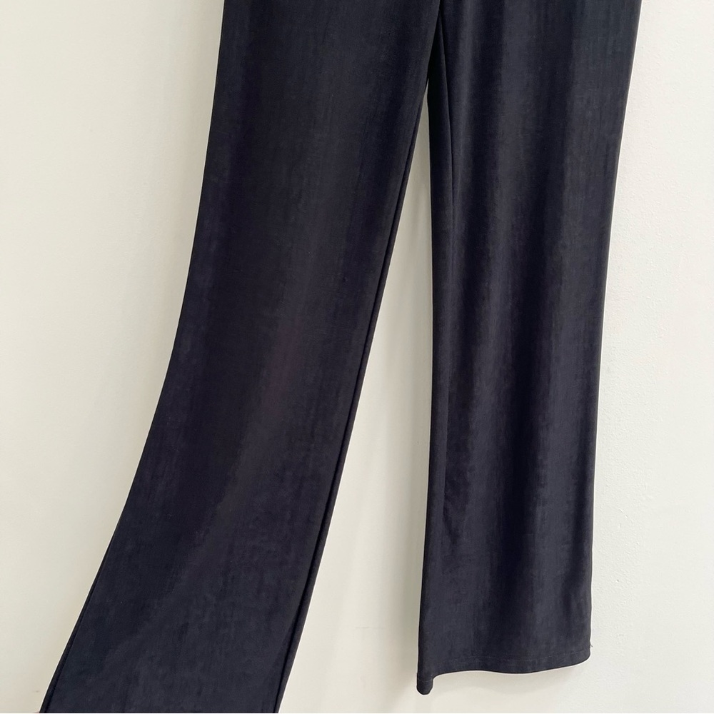Vintage 90’s Y2K Express Tricot Black Slinky Jumpsuit Flare Leg Catsuit Stretch - Picture 4 of 11